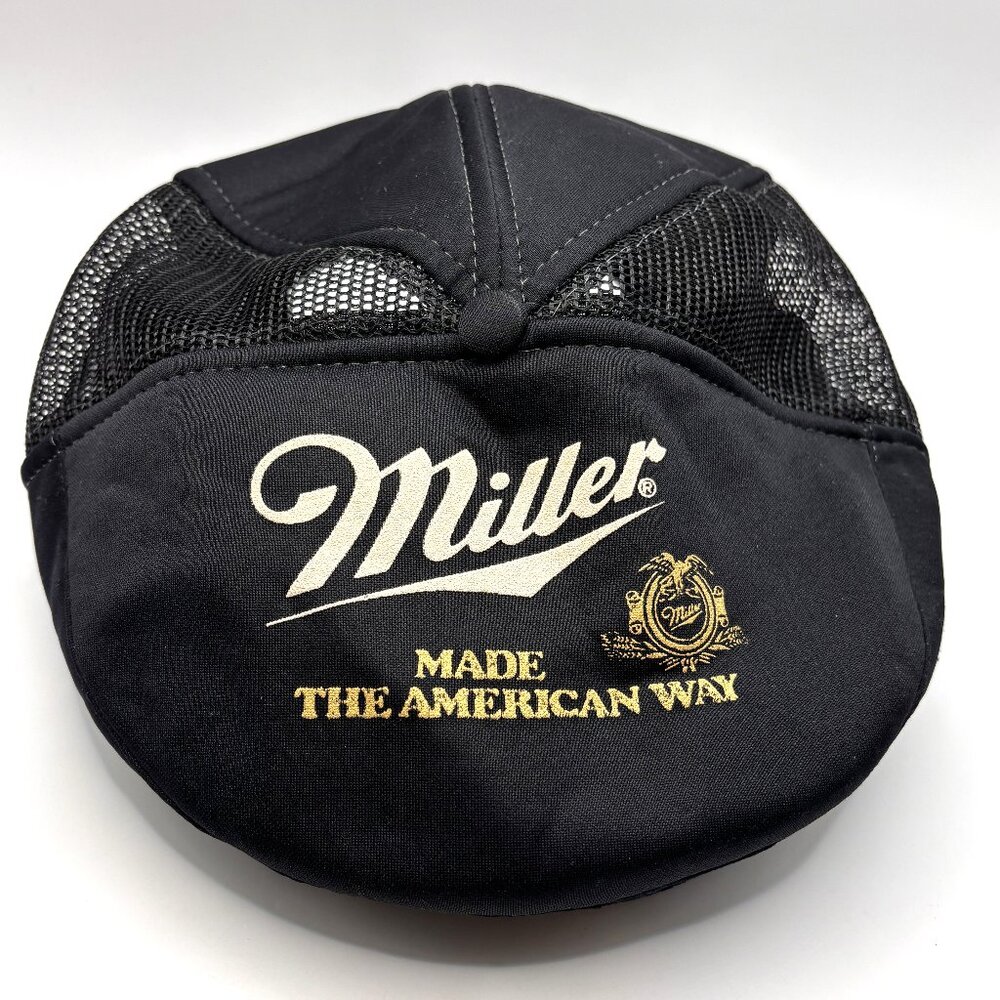 Vintage Miller Made The American Way SportCap Foam Trucker Beret Hat Adjustable